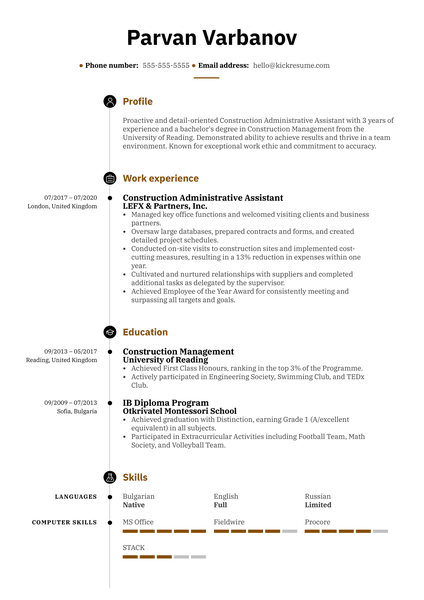 Emirates Cabin Crew Resume Sample