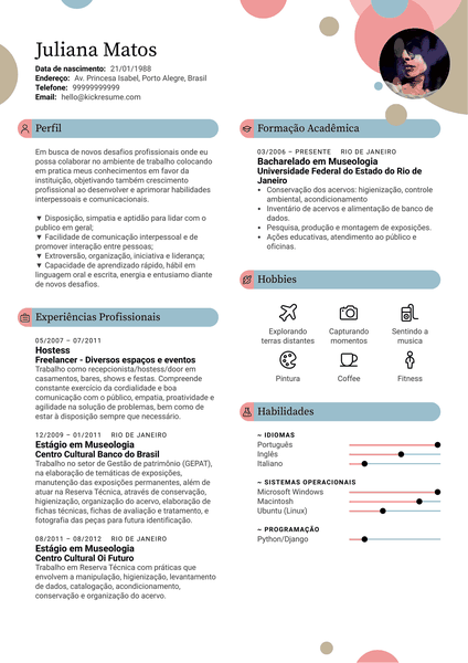 Modelo Curriculum Vitae Hostess [PT]
