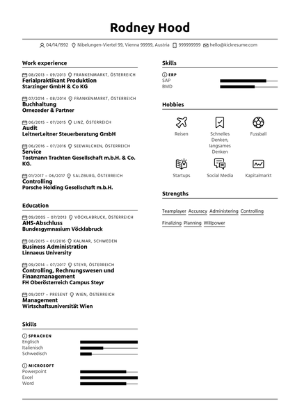 Engineer at R&H Hall Resume Sample