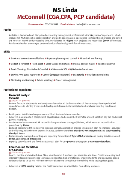 Red Label Sales Representative Resume Example