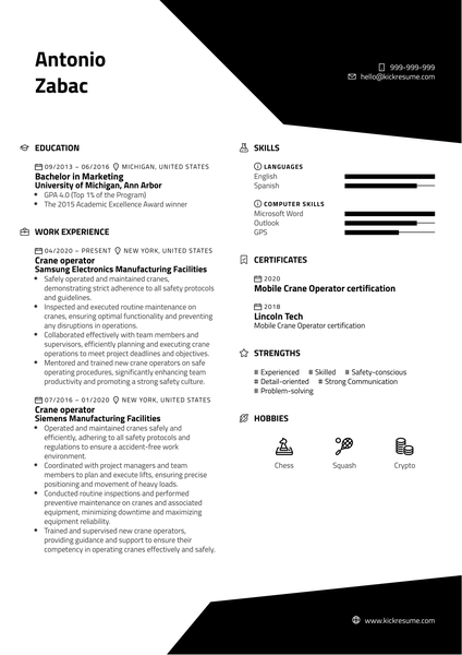 DoorDash Driver Resume Example