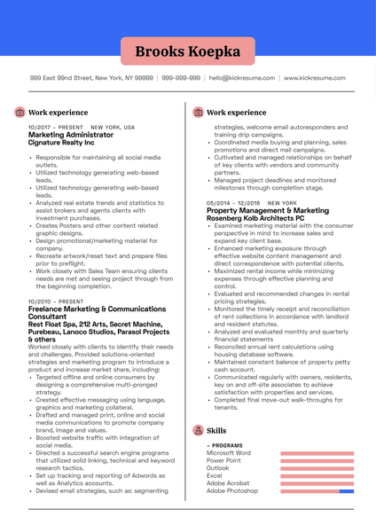 Valet Driver Resume Sample