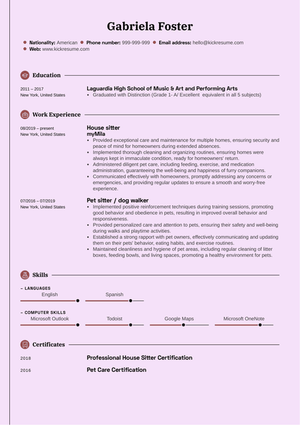 Tax Consultant Resume Template