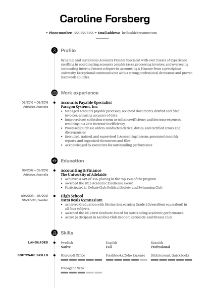 Accounting Administrator Resume Sample