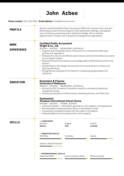 Financial Services Associate at Prudential Resume Sample