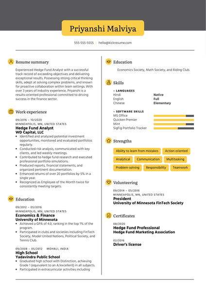 Front Desk Manager Resume Sample