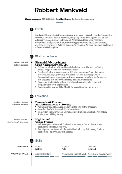 Personal Assistant Resume Example
