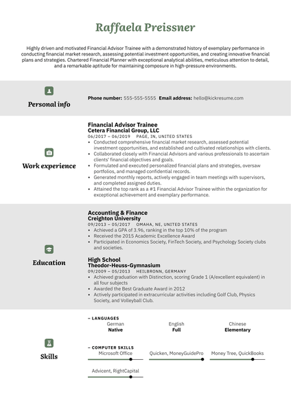 Art Curator CV Sample