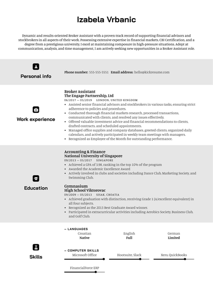 Reporter Resume Sample