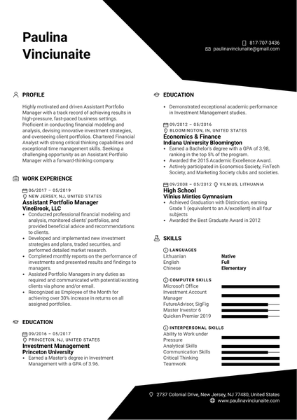 Screenwriter Resume Template