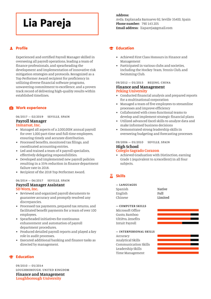 Motion Graphics Artist Resume Example