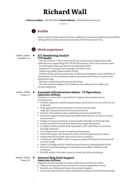 Access Management Administrator at Charles Schwab Resume Sample