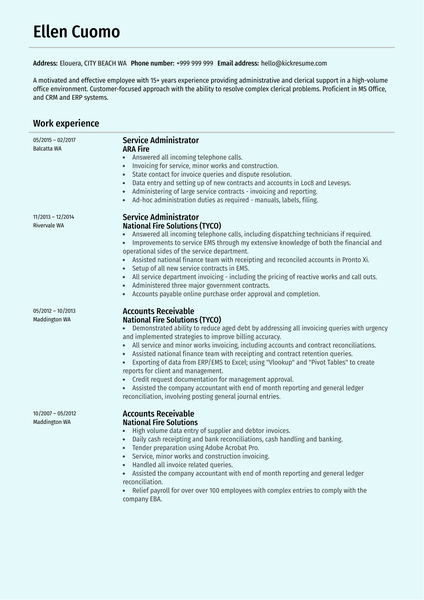 Creative Photographer Resume Template