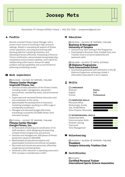 Video Editor Resume Sample