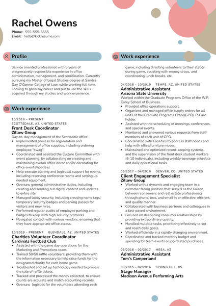 Film Director Resume Template