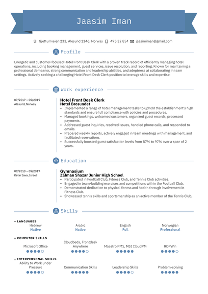 Account Manager Resume Template