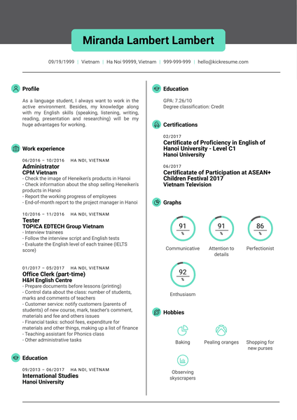 Portfolio Manager Resume Example