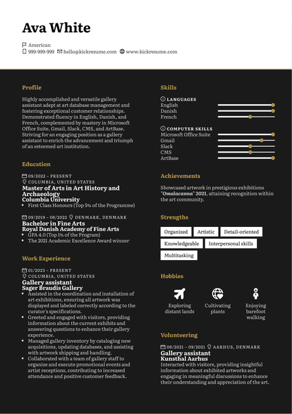 Resident Advisor Resume Sample