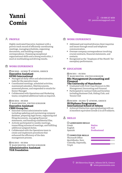 Founder Resume Example