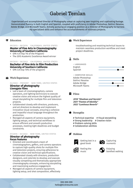 Home Builder Resume Example