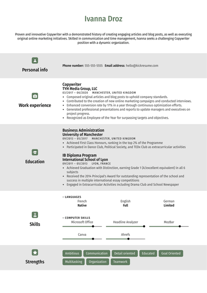 Concrete Worker Resume Sample