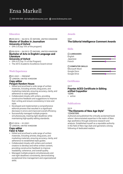 Business Relationship Manager Resume Example