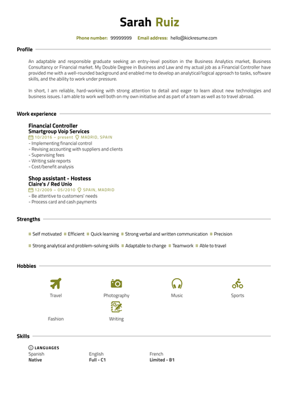 Healthcare Business Manager Resume Sample