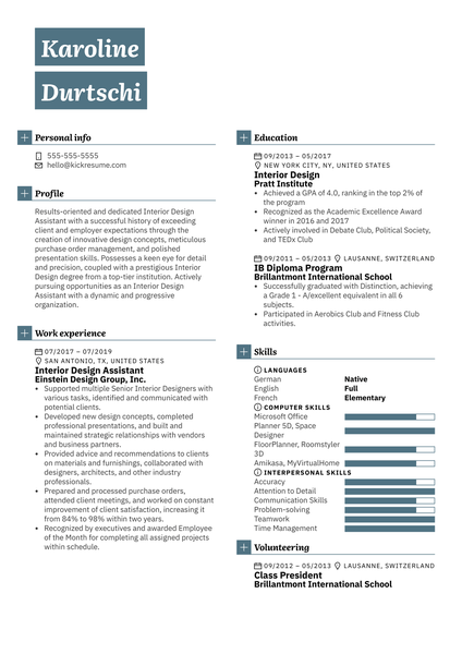 Ski Instructor Resume Example