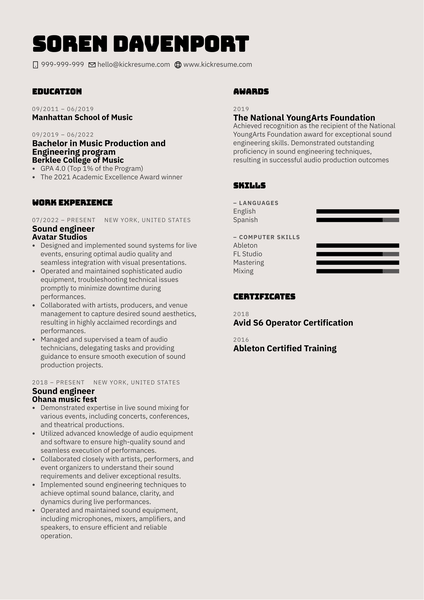 Social Worker Resume Example