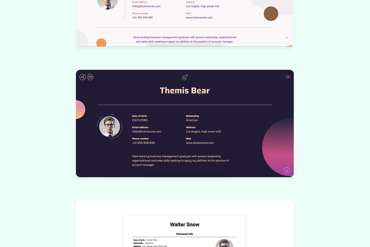 personal website